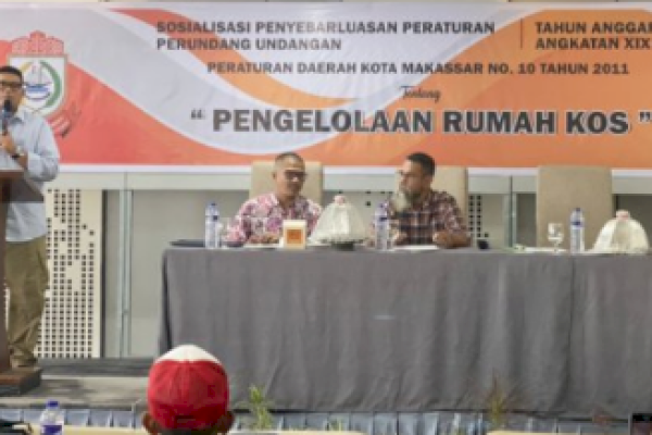 Anggota DPRD Makassar Andi Pahlevi Minta Pemilik Rumah Kos Ikut Aturan Pemerintah