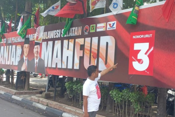 Posko TPD Ganjar-Mahfud di Sulsel Kena Aksi Vandalisme, Bawaslu Diminta Segera Telusuri