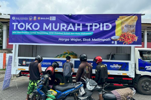 Jaga Inflasi Desember 2023, Mini Distribution Center Sasar Pasar Tradisional di Makassar