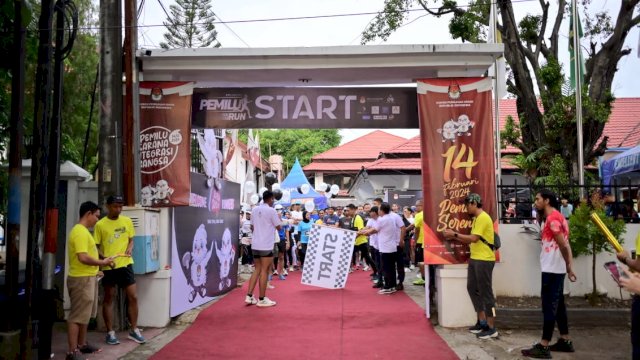 Pemilu Run 2024, KPU Sulsel Ajak Runner Lari Ke TPS