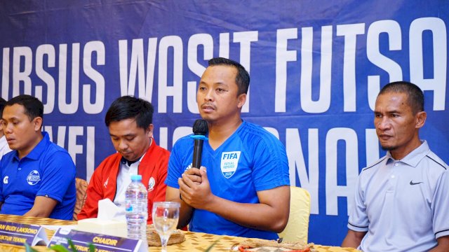 Buka Kursus Wasit, AFP Sulsel Hadirkan Langsung Instruktur dari Feserasi Futsal Indonesi.