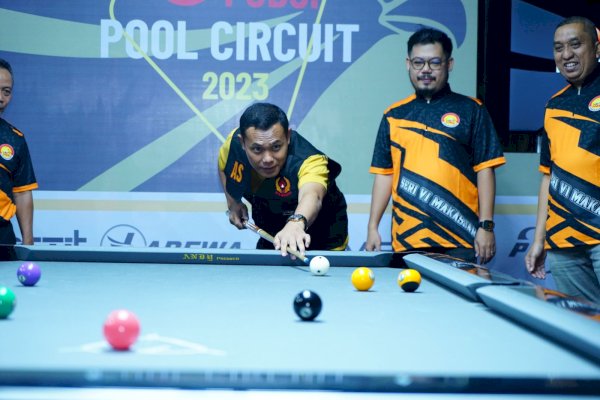 Ahmad Susanto Buka Kejurnas Biliar POBSI Pool B Circuit Seri VI 2023