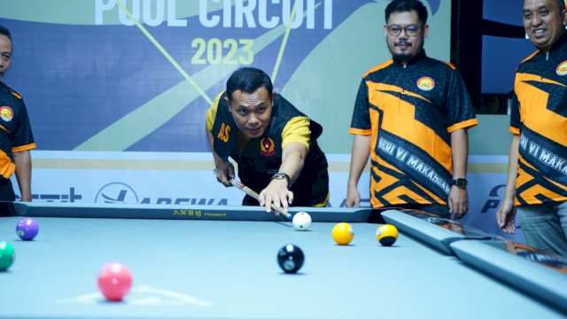 Ahmad Susanto Buka Kejurnas Biliar POBSI Pool B Circuit Seri VI 2023