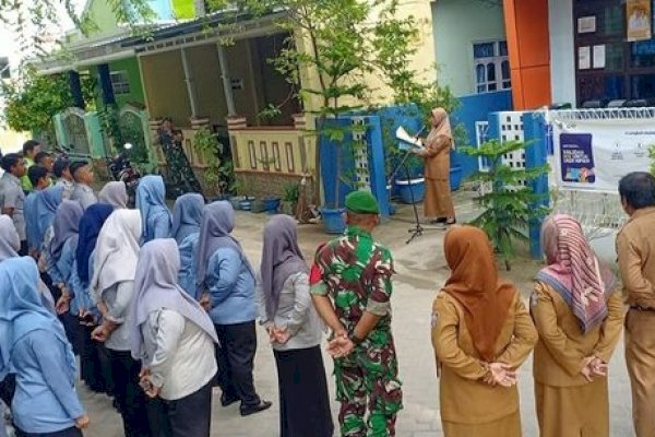Sekcam Sangkarrang Pimpin Apel Pagi