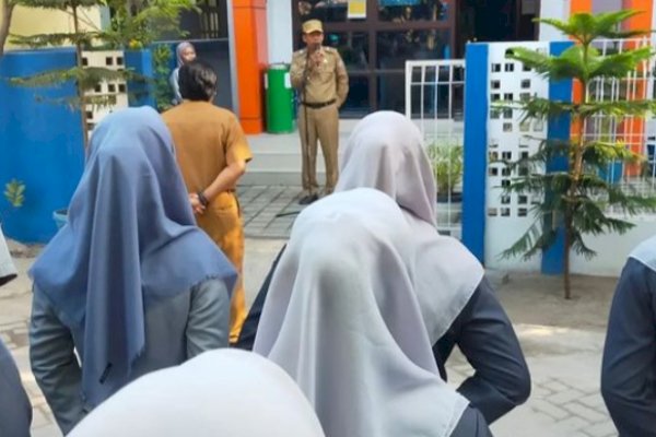 Jajaran Pemerintah Kecamatan Sangkarrang Taat Hadiri Upacara Bendera