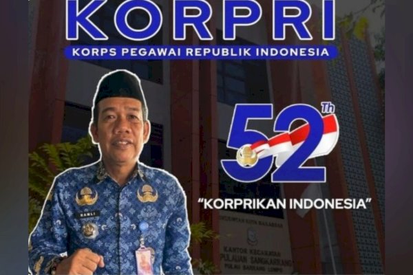 Pemerintah Kecamatan Sangkarrang Sampaikan Dirgahayu KORPRI ke 52 Tahun