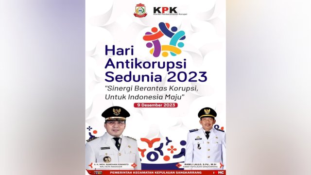 Kecamatan Sangkarrang Sampaikan Selamat Hari Anti Korupsi Sedunia