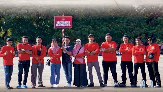 Kontingen Tamalanrea Turut Hadiri Pembukaan Porseni KORPRI lingkup Pemkot Makassar