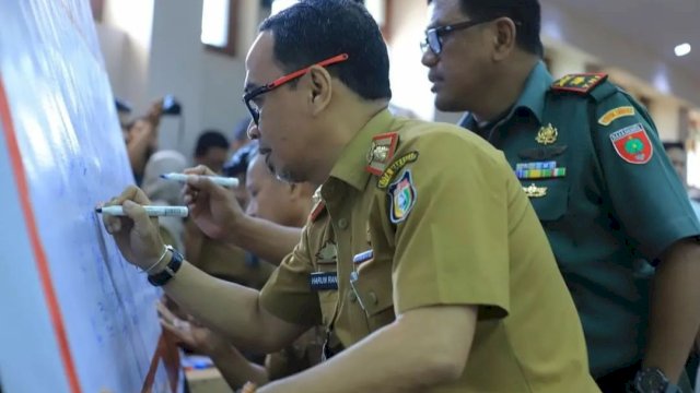 Tripika Kecamatan-Seluruh Lurah Hadiri Pelaksanaan Deklarasi Netralitas ASN Lingkup Pemkot Makassar