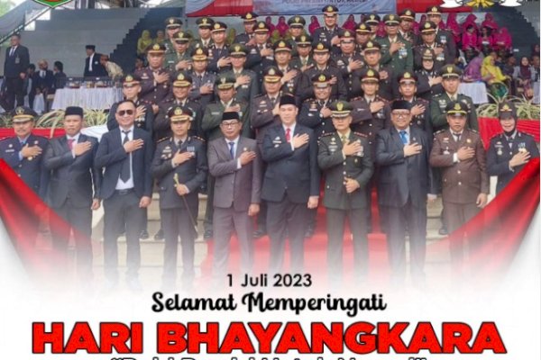 Ketua DPRD Pangkep Haris Gani Hadiri Peringatan Hari Bhayangkara ke-77