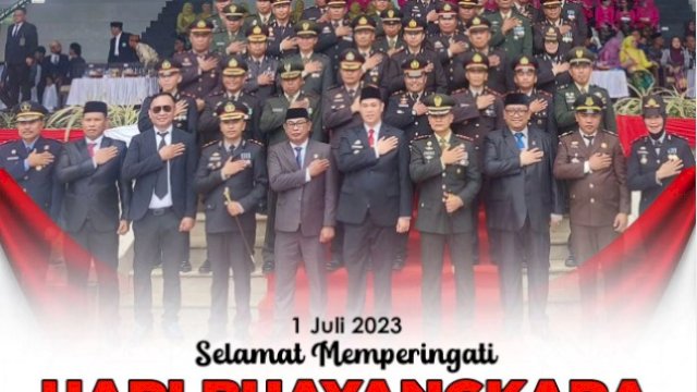 Ketua DPRD Pangkep Haris Gani Hadiri Peringatan Hari Bhayangkara ke-77