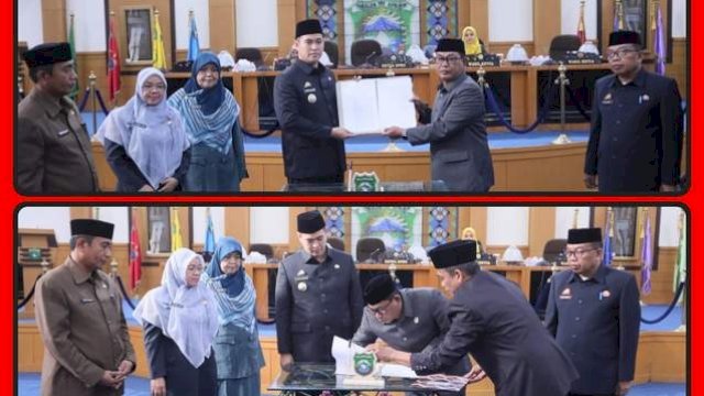 DPRD Pangkep Gelar Rapat Paripurna Tingkat II Persetujuan Bersama Tujuh Jenis Ranperda