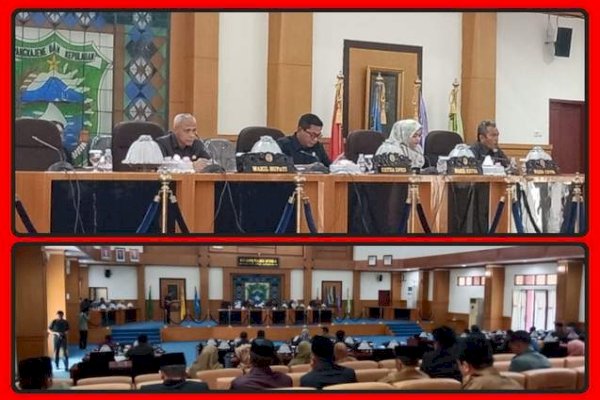 DPRD Pangkep Gelar Rapat Paripurna Pemandangan Umum Fraksi terkait PP APBD 2022