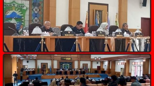 DPRD Pangkep Gelar Rapat Paripurna Pemandangan Umum Fraksi terkait PP APBD 2022