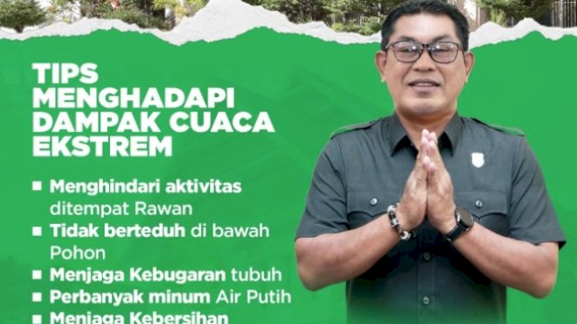 Ketua DPRD Pangkep Haris Gani Bagikan Tips untuk Masyarakat Hadapi Cuaca Ekstrem