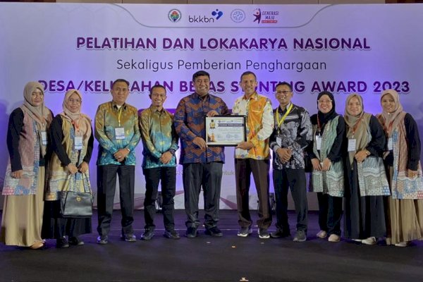 Boribellayya Raih Penghargaan Kelurahan Bebas Stunting Award 2023