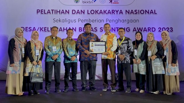 Boribellayya Raih Penghargaan Kelurahan Bebas Stunting Award 2023