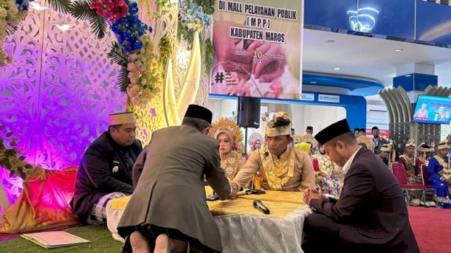 Nikah Gratis di Maros, Ketua DPRD & Bupati Jadi Saksi