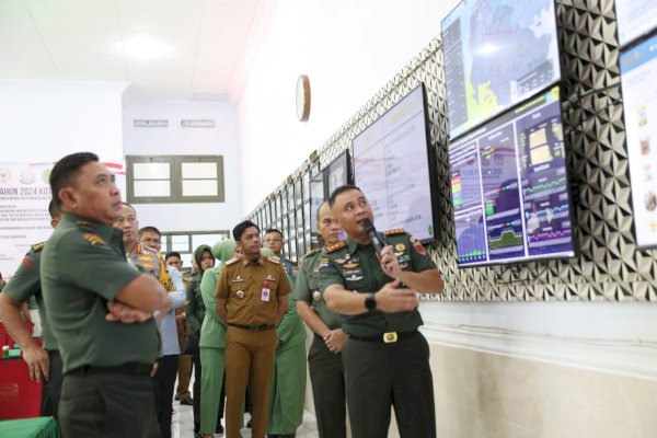 War Room Makodim 1408/Makassar Terkoneksi Pemkot, PJ Sekda Firman Pagarra : Bentuk Sinergitas Jelang Pemilu