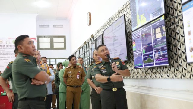 War Room Makodim 1408/Makassar Terkoneksi Pemkot, PJ Sekda Firman Pagarra : Bentuk Sinergitas Jelang Pemilu