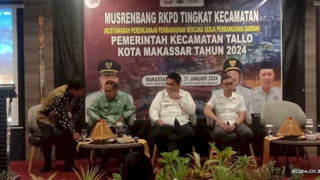 Musrenbang Tingkat Kecamatan Tallo, Camat Ramli: Wadah Merumuskan Rencana Pembangunan