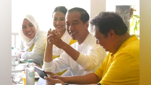 Alien Mus Dampingi Ketum Golkar Airlangga Bertemu Presiden Jokowi di Istana Bogor