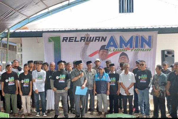 Gelar Deklarasi, Sejumlah Relawan di Luwu Timur Siap Menangkan Pasangan AMIN
