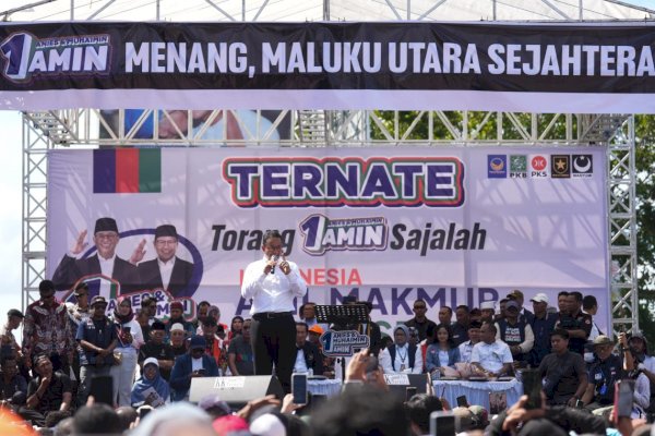 Kampanye Akbar Ternate, Anies: Kami Hendak Meneruskan Perjuangan 14 Tahun Lalu