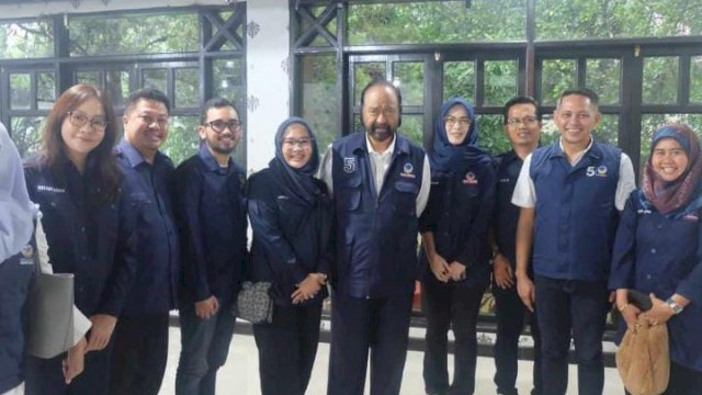 Berkunjung ke Makassar, Ini Pesan Surya Paloh ke Caleg NasDem Rezki Lutfi