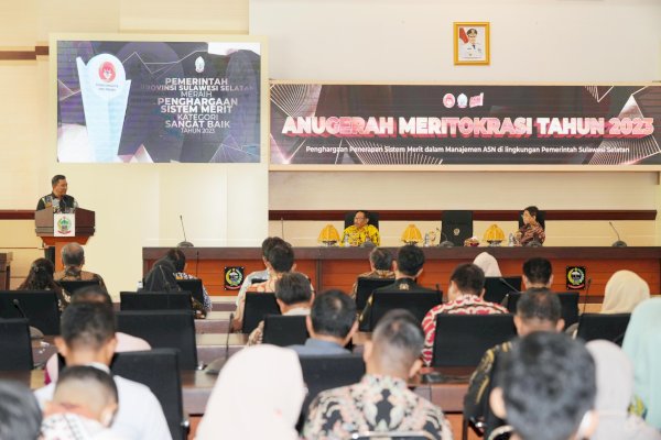 Pemprov Sulsel Raih Penghargaan Meritokrasi Kategori Sangat Baik