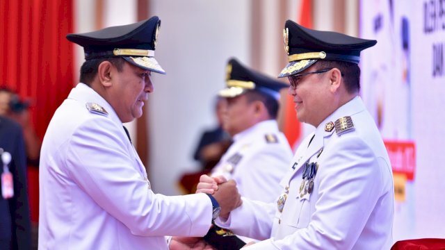 Pj Gubernur Sulsel Lantik Muhammad Saleh dan Andi Batara Lipu Sebagai Pj Bupati Luwu dan Wajo