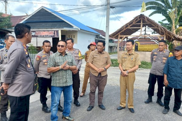 Muhammad Fauzi Tinjau Lokasi Pembangunan Rusun Asrama Polisi Polres Luwu Utara