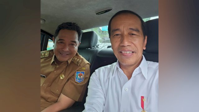Semobil dengan Presiden Jokowi, Pj Gubernur Bahtiar Laporkan Perkembangan Sulsel
