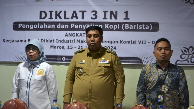 Pemkab Maros Gandeng Balai Diklat Industri Makassar Adakan Pelatihan Vokasi Industri Berbasis 3 in 1