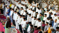 Bapenda Ikuti Salat Subuh Berjamaah Bersama Forkopimda se-Kota Makassar