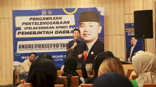 Anggota DPRD Sulsel Andre Prasetyo Tanta Gelar Pengawasan APBD di Kelurahan Lette