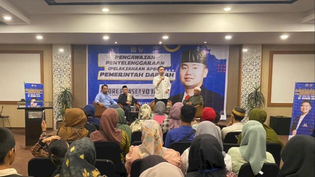 Anggota DPRD Sulsel, Andres Prasetyo Tanta Gelar Pengawasan APBD Sulsel.