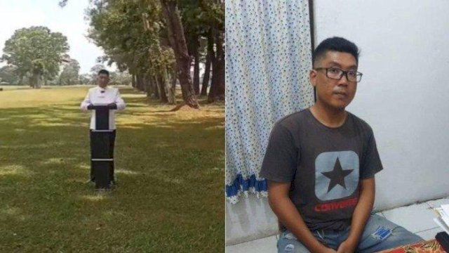 Heboh Video Pria Bernama Jannes Kilon Diaz Ngaku Nabi di Tebing Tinggi.(F-INT)
