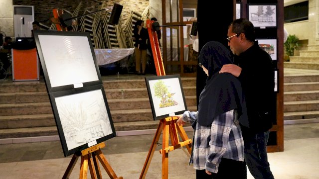 Danny Pomanto Apresiasi Gradasi Sketch Exhibition Himpunan Mahasiswa Arsitektur UNHAS