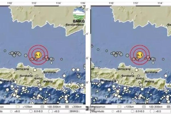 Gempa Berkekuatan M 6,1 Guncang Tuban, Tidak Berpotensi Tsunami