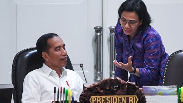 Jokowi dan Sri Mulyani.(F-INT)