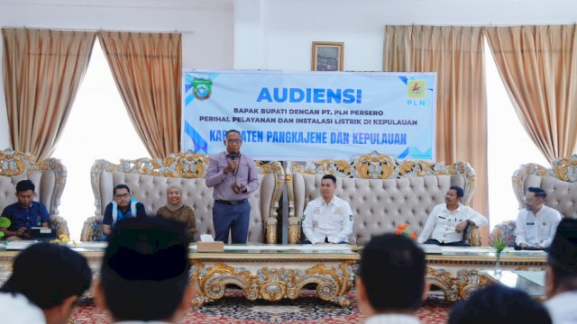 Pemkab Pangkep Kerjasama PLN Melistriki Wilayah Pulau