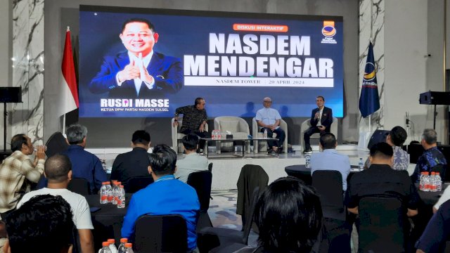 DPW NasDem Sulsel Kembali Gelar Diskusi Interaktif NasDem Mendengar.