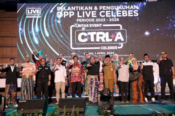 Hadiri Pelantikan dan Pengukuhan LIVE Celebes, PJ Sekda: Energi Baru Tingkatkan Kualitas Event di Makassar