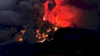 Gunung Ruang Kembali Erupsi: Muntahkan Abu 5 Km, Awan Panas ke Segala Arah-Bandara Sam Ratulangi Ditutup Sementara