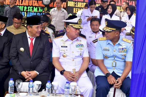 Pj Gubernur Sulsel Hadiri Serah Terima Jabatan Komandan Lantamal VI Makassar