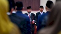 Pj Gubernur Bahtiar Lantik Pejabat Administrasi-Pengawas Lingkup Pemprov Sulsel