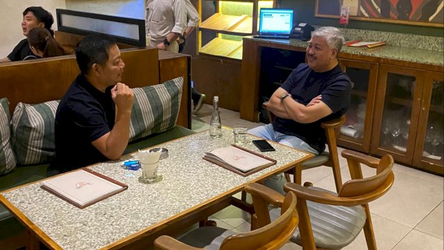 Ketua DPW NasDem Sulsel Rusdi Masse (kiri) Bersama Ketua DPD NasDem Pinrang Andi Irwan Hamid (kanan).