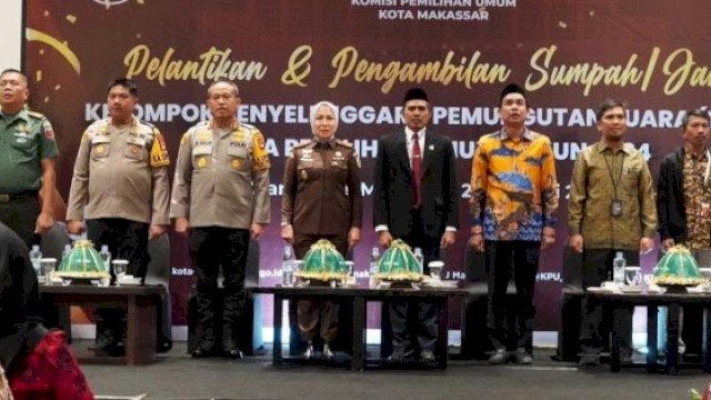 Pemilu 2024, Ketua DPRD Makassar Hadiri Pelantikan Anggota KPPS