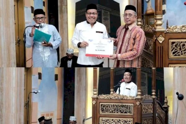 Dukung Program Keagamaan, H Dahyal Salurkan Dana Hibah Pemkot Makassar di Masjid Besar Al Amin